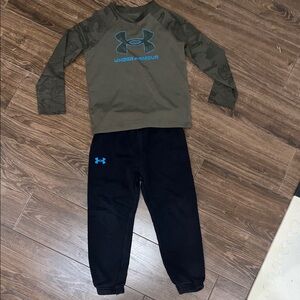 Under Armour Kids' Black and Blue Joggers